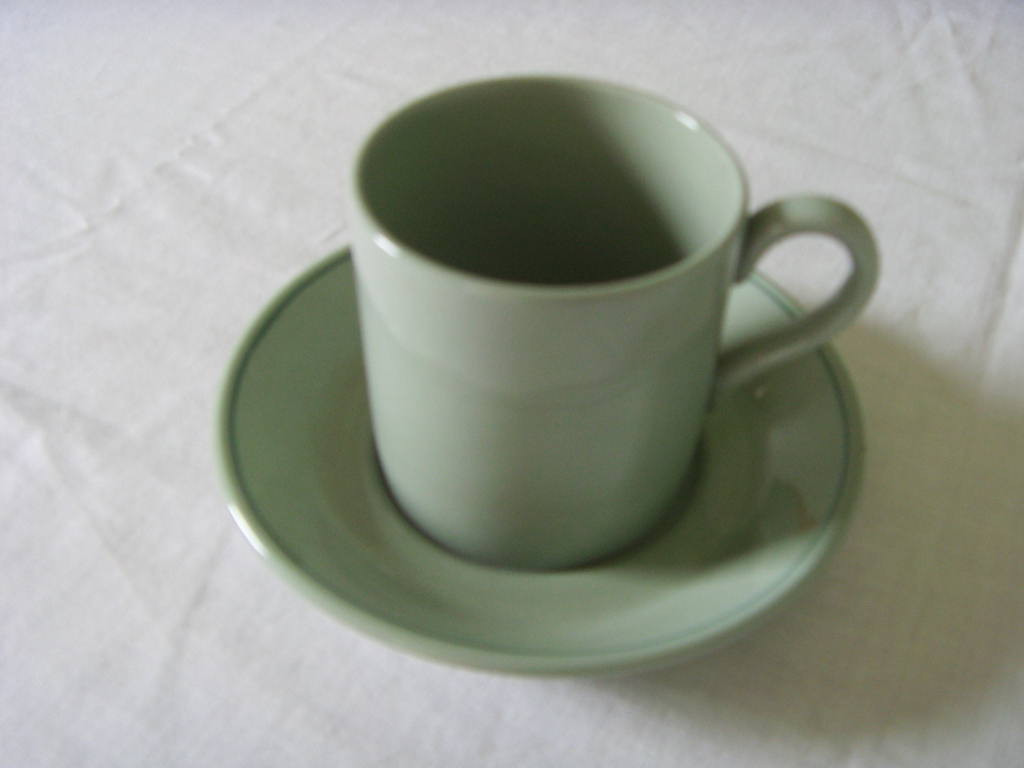 ORIGINAL AS USED IN SERVICE COFFEE CUP AND SAUCER FROM THE ORIENT LINE